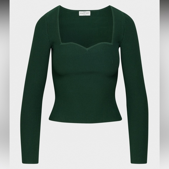 Babaton Tops - Aritzia Sculpt Knit Sweetheart Longsleeve Small